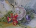 Retour du marché - Aquarelles