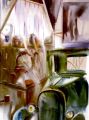 Taxi vert - Aquarelles