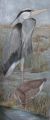 Héron (détail) - Peintures Murales